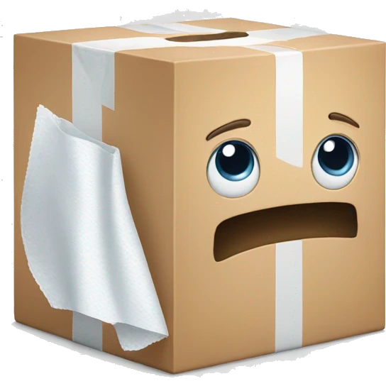 a box of tissues emoji