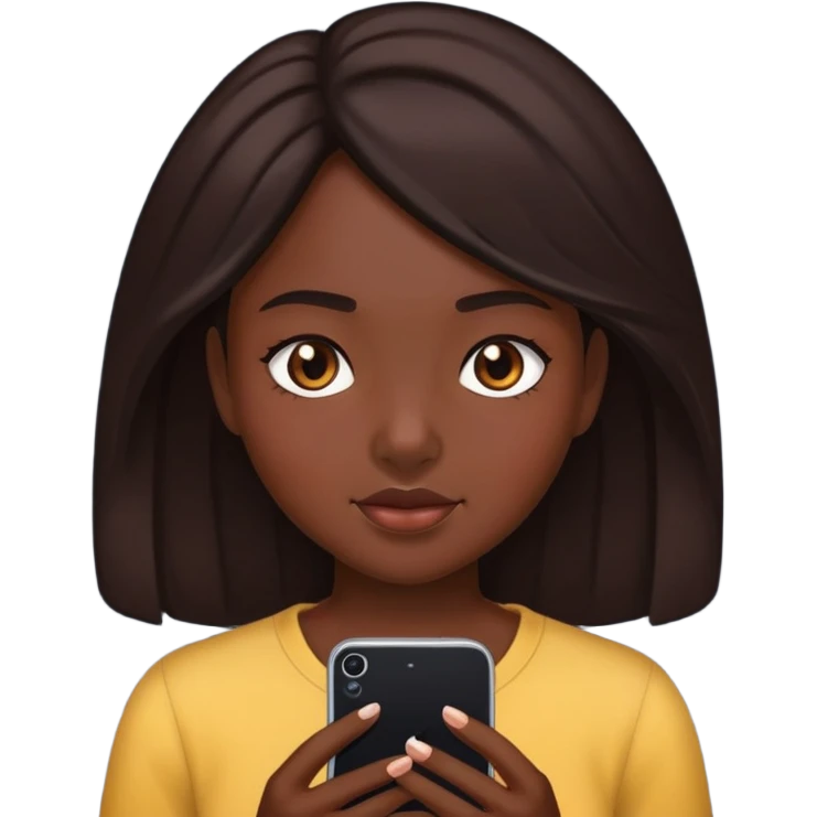 Девушка с тёмным оттенком кожи мастурбирует emoji