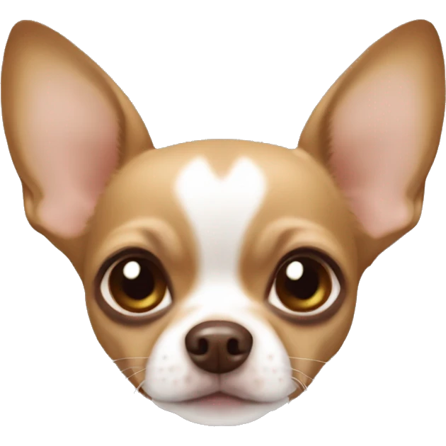 Brown apple head Chihuahua ￼ emoji