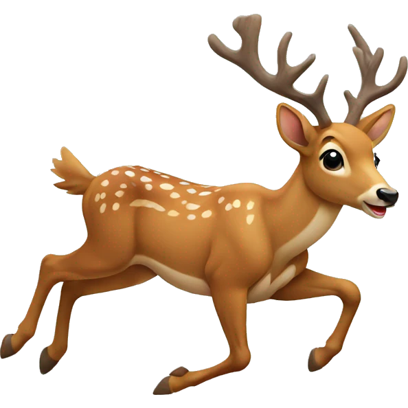 Deer running emoji