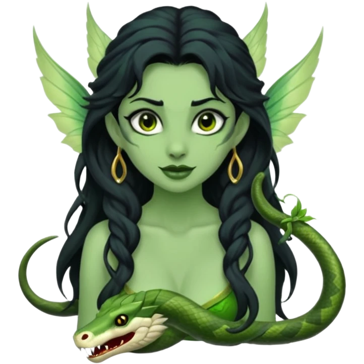 Vampira loba duende serpiente  emoji