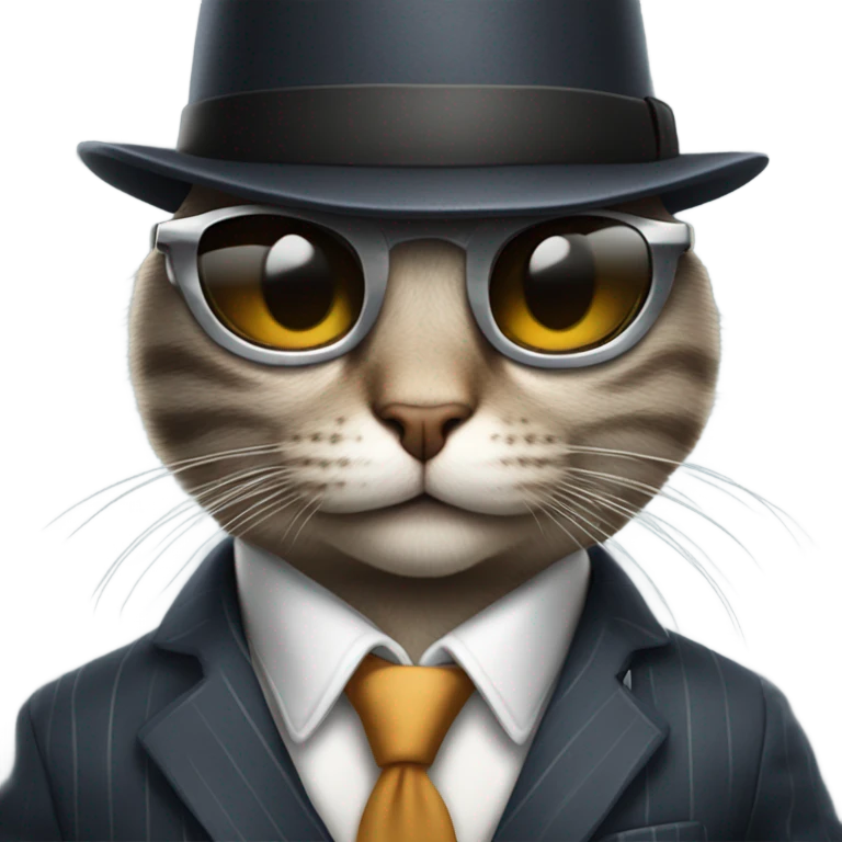 gangster cat emoji