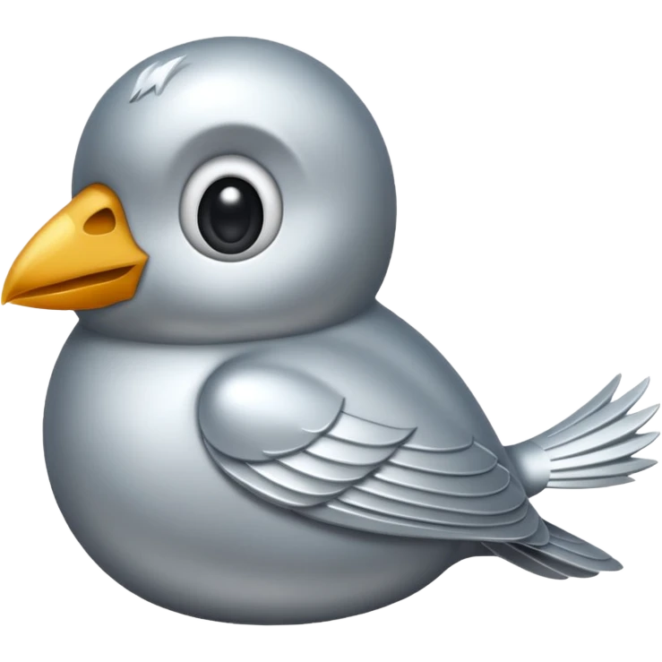 silver bird emoji