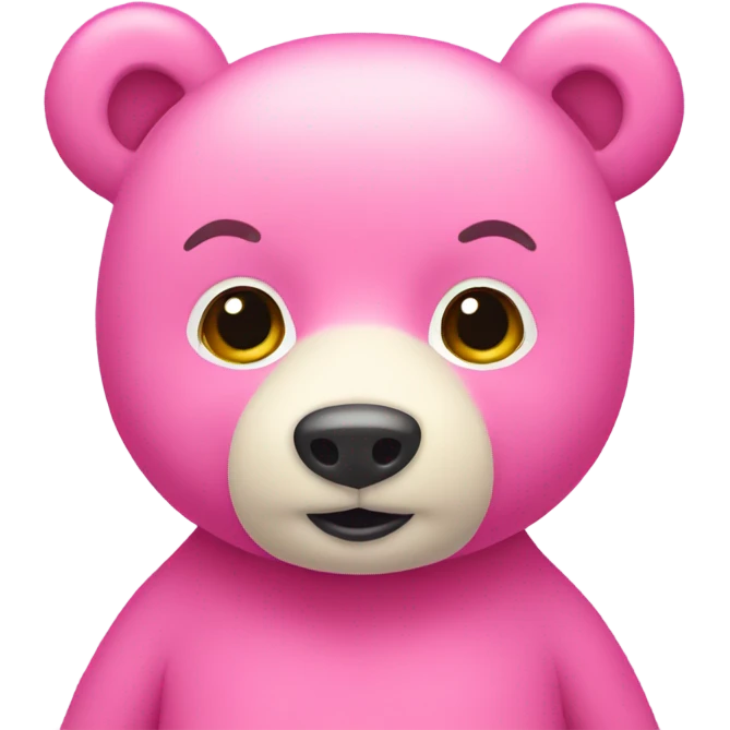 coquette pink bear emoji