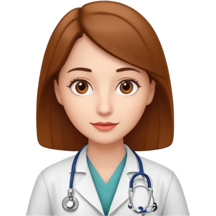 doctor woman,brow eyes, cardiologist, classic image emoji