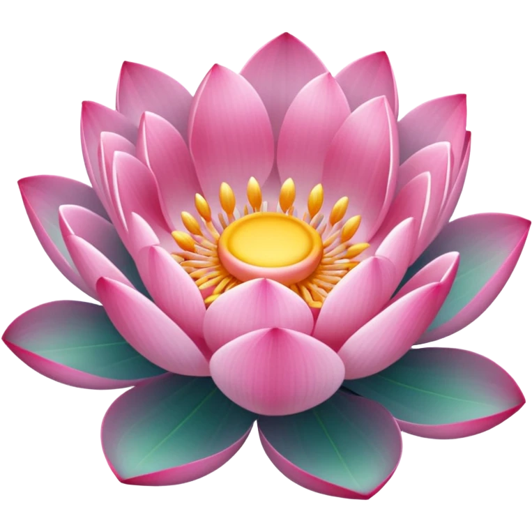 Pink lotus emoji