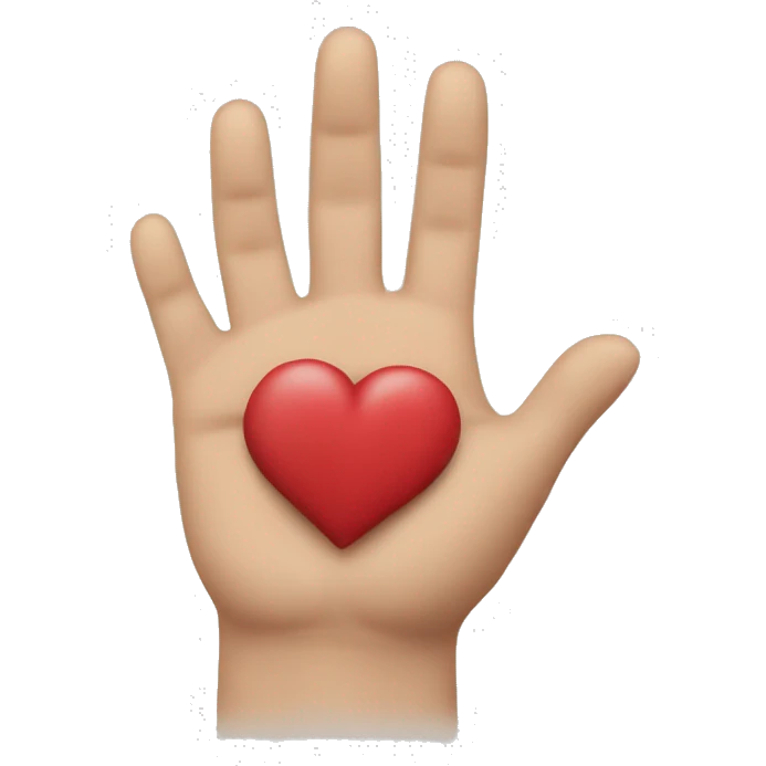 coeur des main emoji