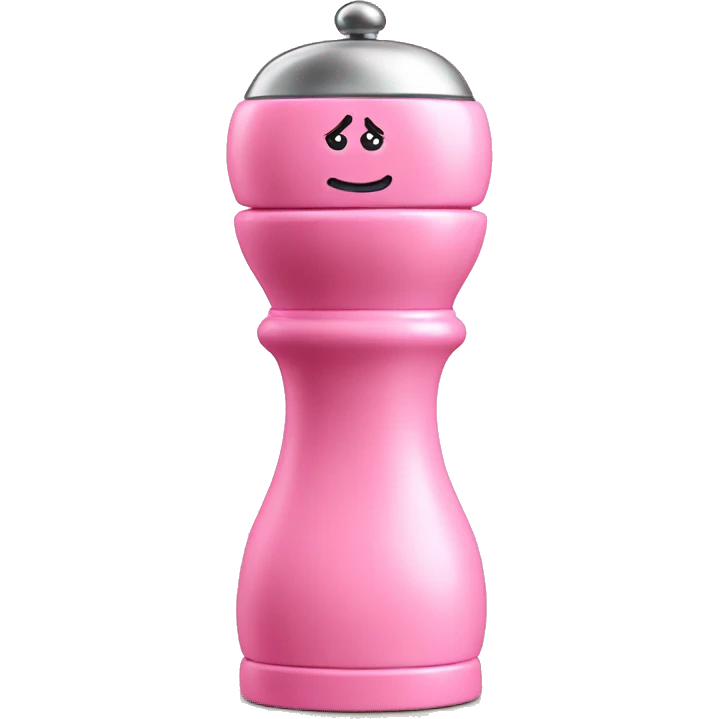 Pink salt and pepper mill emoji