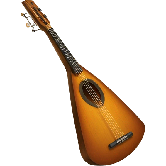 russian Folk Instrument Balalaika 3 string instead emoji