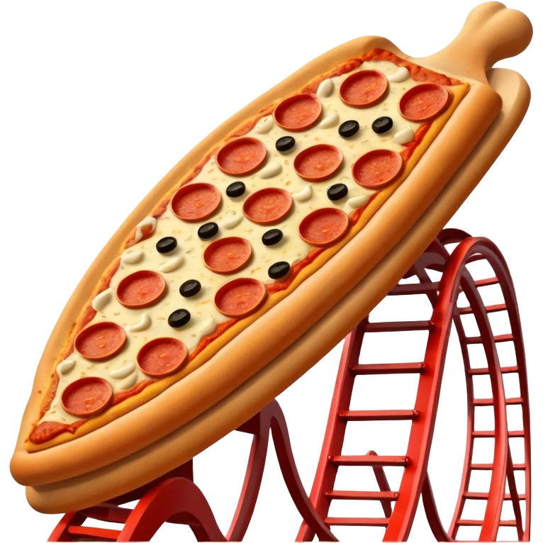 Pizza roller-coaster  emoji