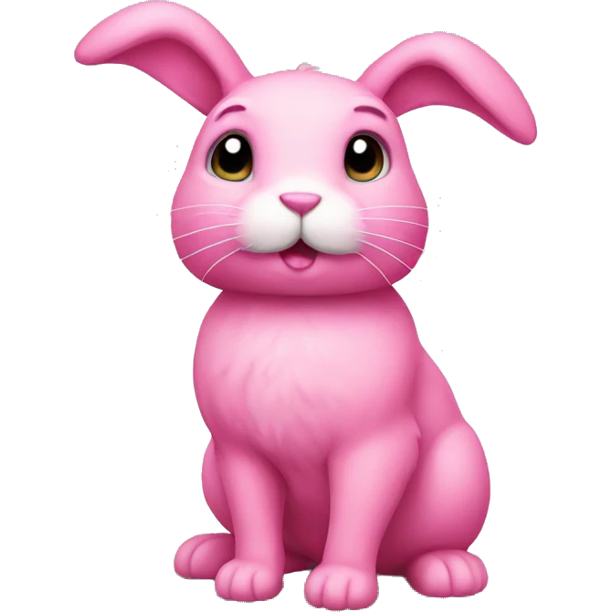 Pink rabbit  emoji