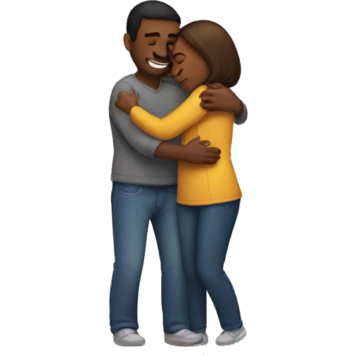 Couple hugging  emoji