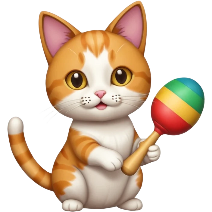 Cat with maracas  emoji