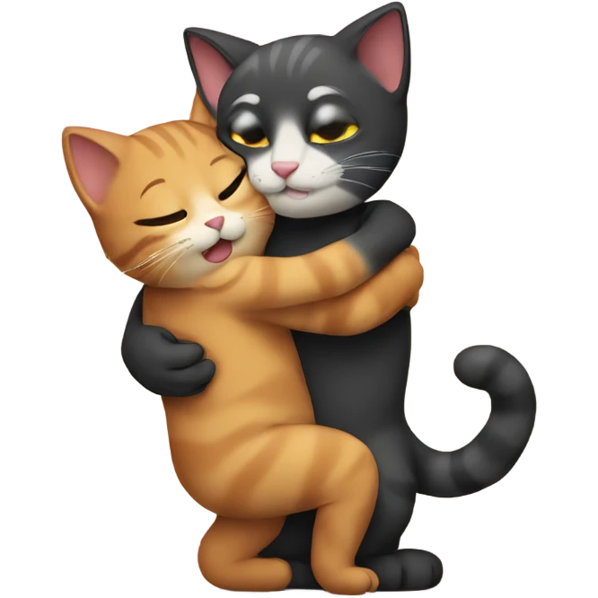 Cats hugs  emoji