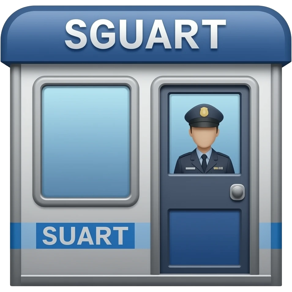 icono de garita de seguridad emoji