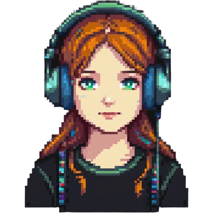 lofi girl with headphones emoji