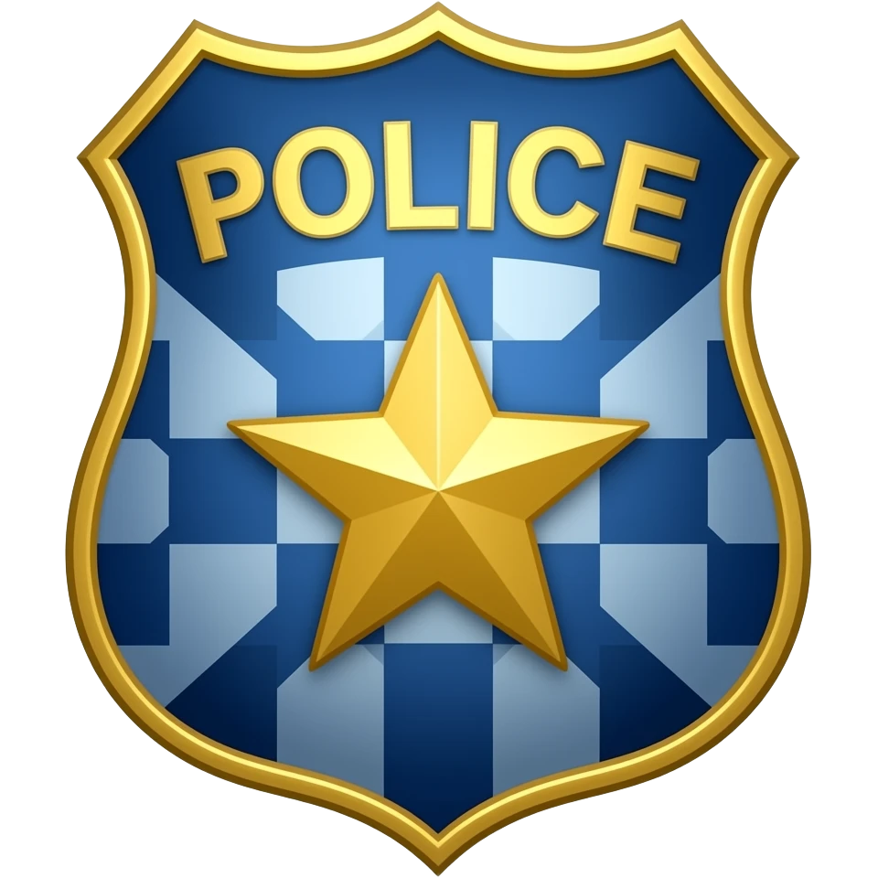 police insignia emoji