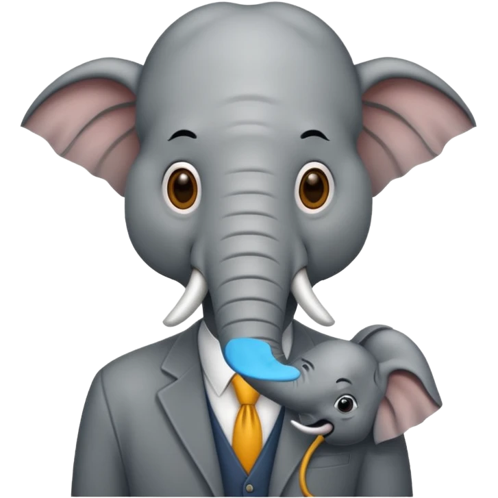 Half elephant half man emoji