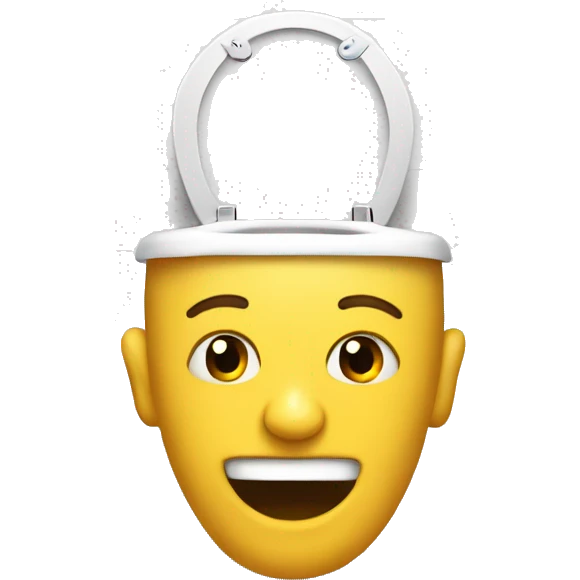 head inside a toilet skibidi style emoji