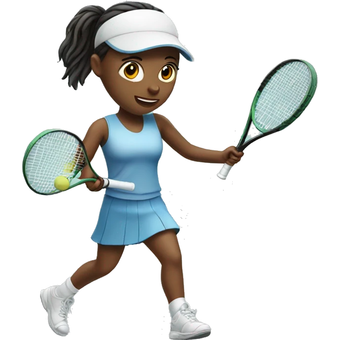 Girl playing tennis emoji