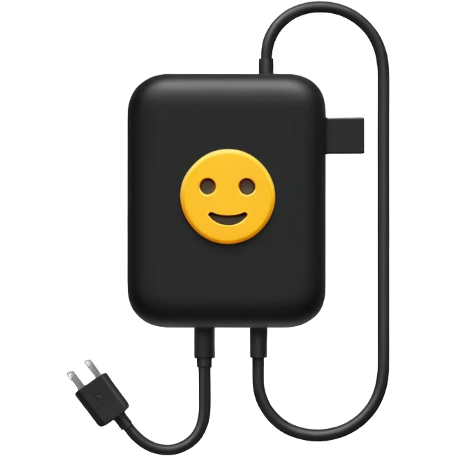 Electric phone charger  emoji