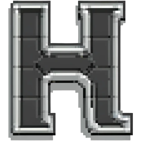 letters BLK in black western font with silver outline emoji