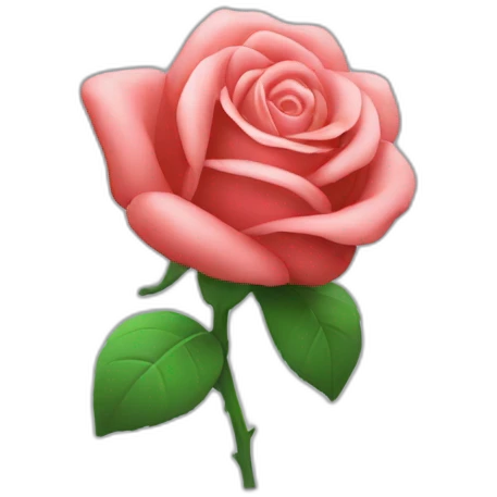 rose in laptop, youtube, emoji