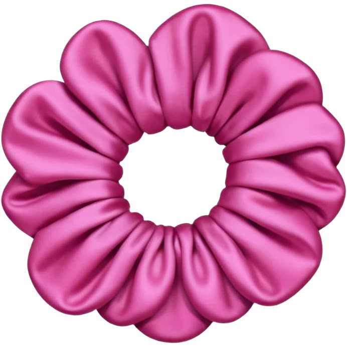 Pink Hair scrunchie emoji