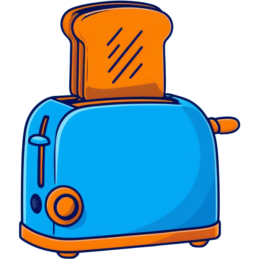 blue toaster emoji