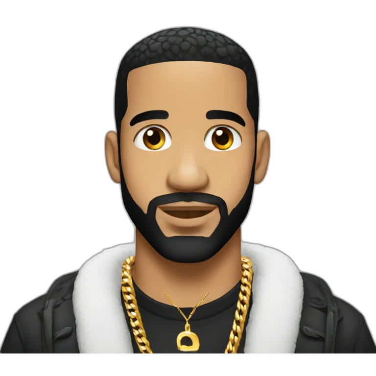 drake with diamond chain emoji
