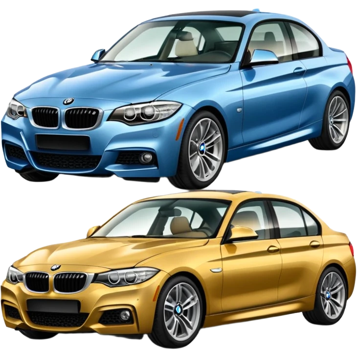 group of 4 BMW cars emoji