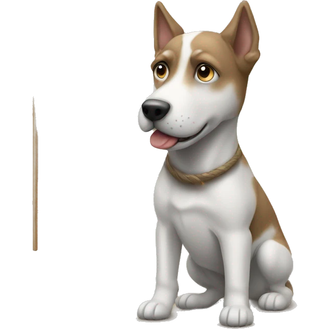 Chien staff bringé  emoji