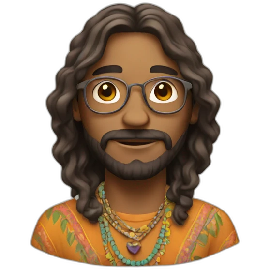 Hippie emoji