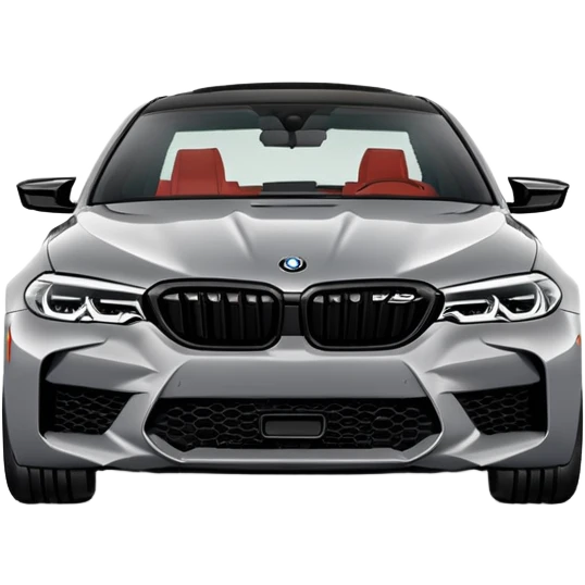 Make a 2021 bmw m5 comp in nardo grey into an emoji emoji