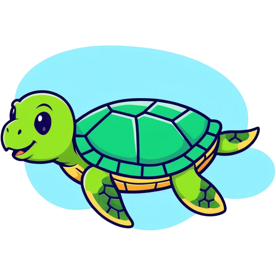 Turtle swimming  emoji