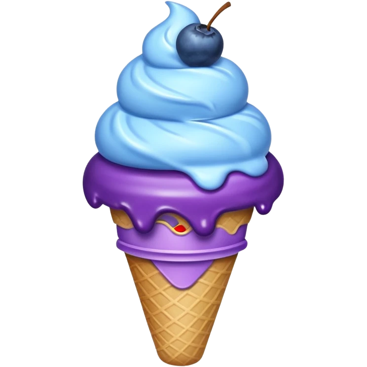 icecream-blueberries emoji