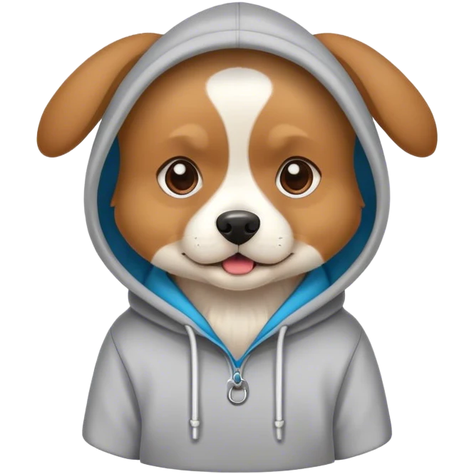 Dog with a hoodie  emoji
