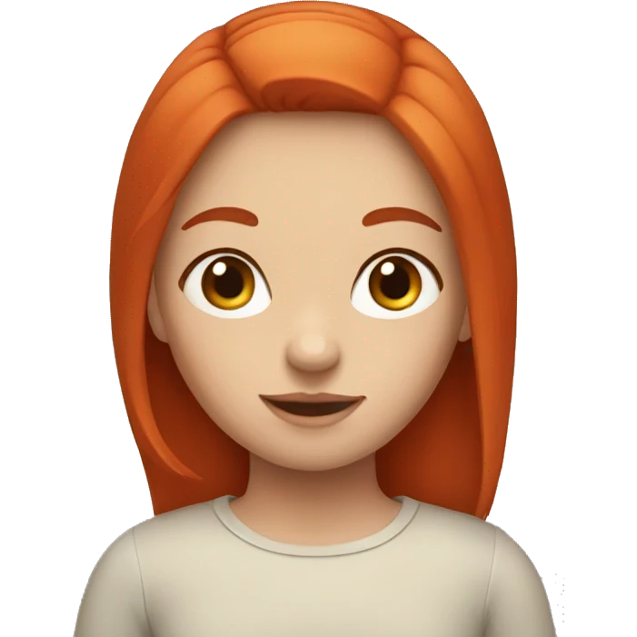 red head girl emoji