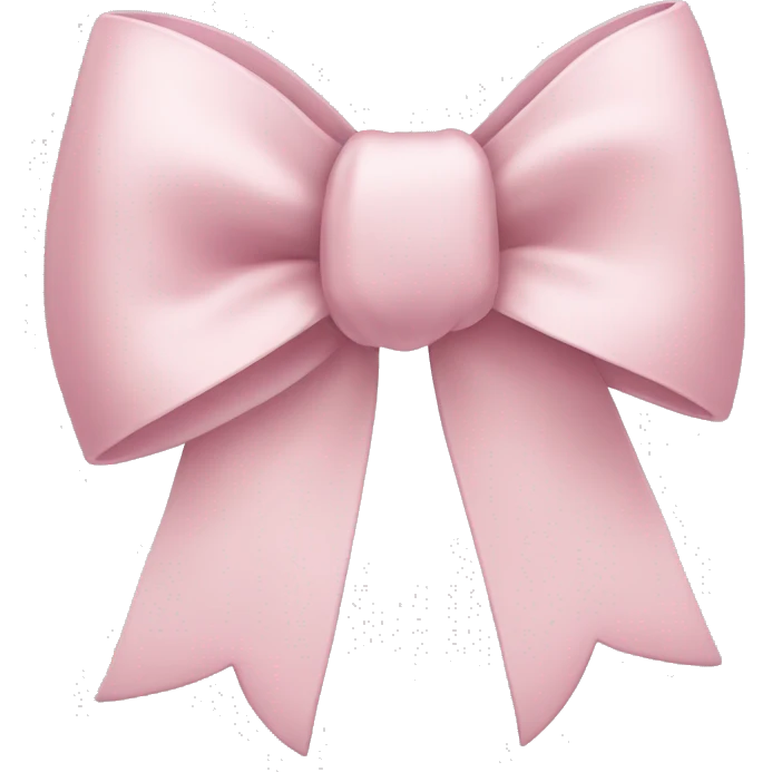 Light pink bow emoji