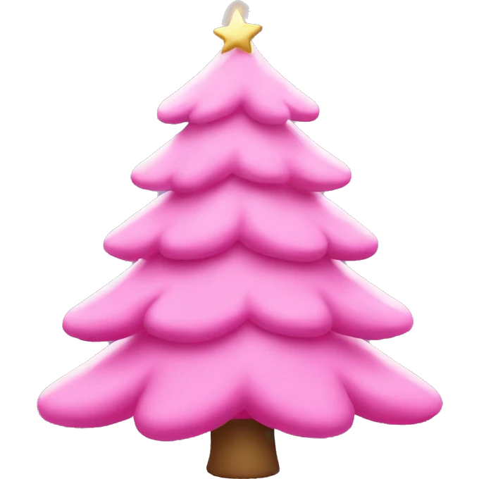 pink christmas tree emoji emoji