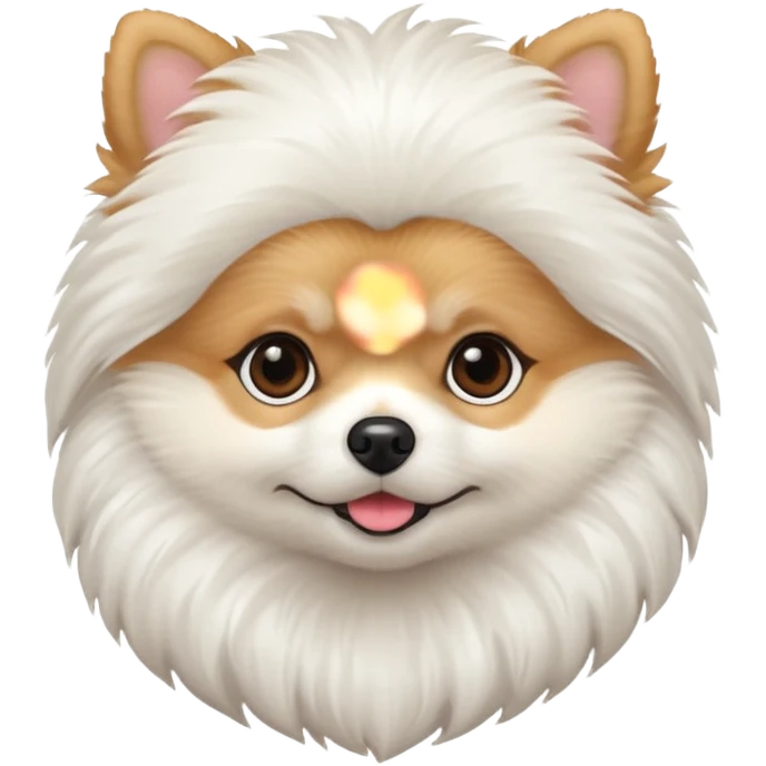 Pomeranian white emoji