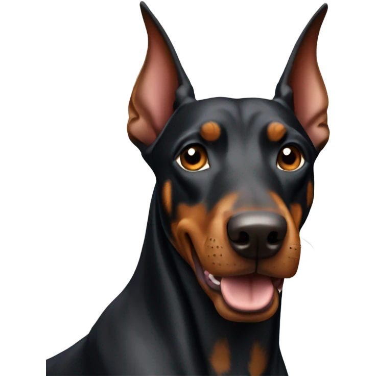 doberman pinscher dog  emoji