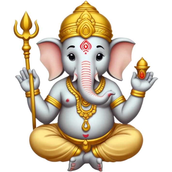 a ganesh sticker classic oniy use black colur and some lines emoji