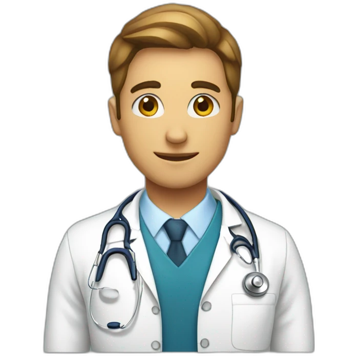 Med student with stethoscope  emoji