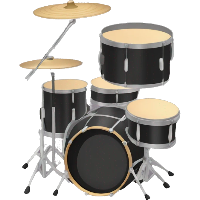 drum set with cymbals emoji