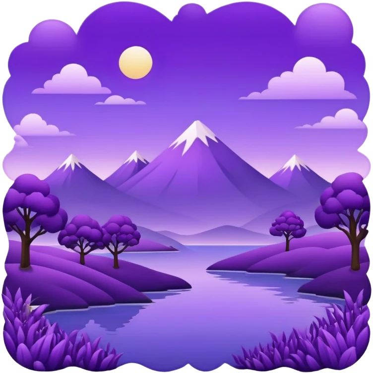 Royal Purple Aesthetic Scenery Deco emoji