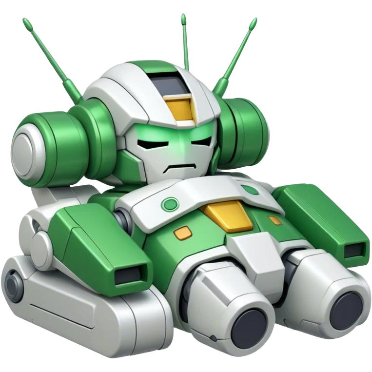 Green gundam fall asleep  emoji