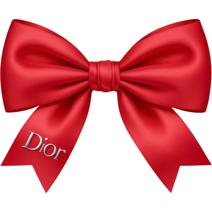 Bow with Dior on it emoji