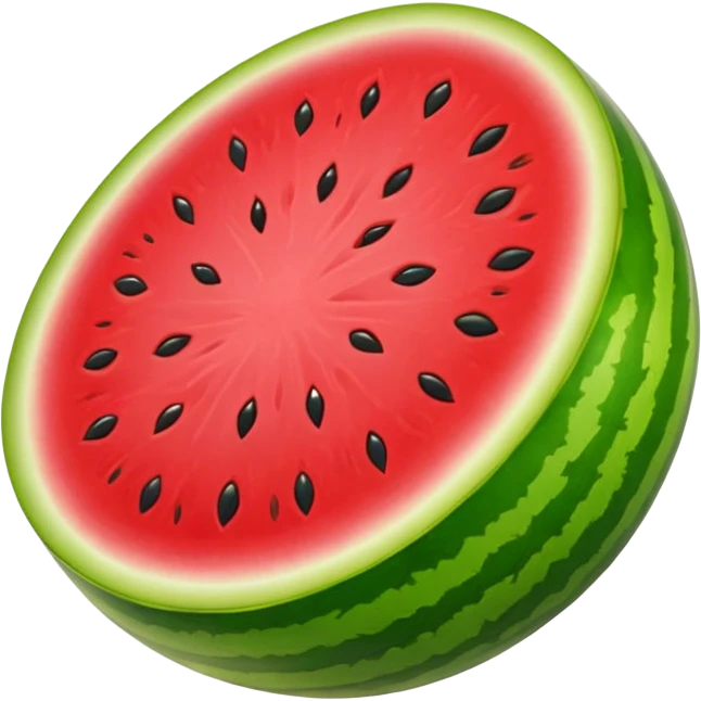 simple summer theme emoji, watermelon, bright colors emoji