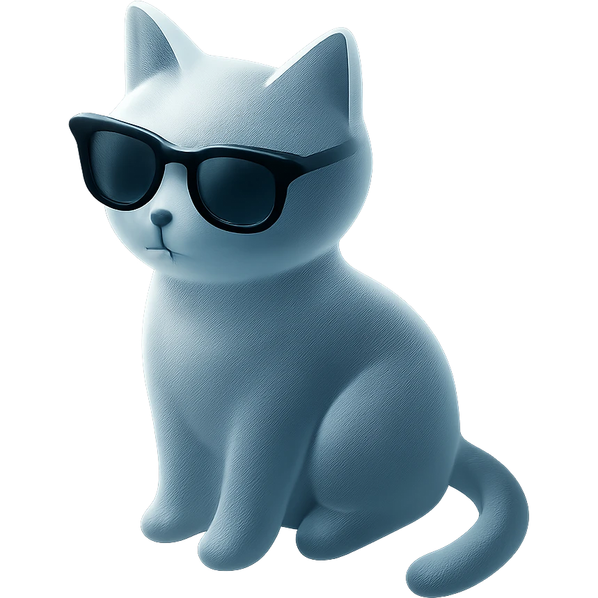 Cat wearing sunglasses emoji